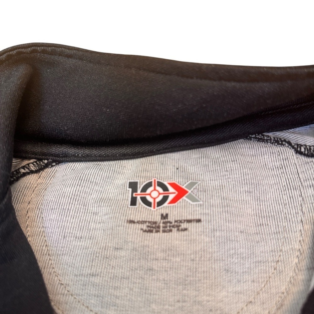 IOX Black Quarter Zip Pullover Men's Medium Performance Golf Athletic Shirt Top - Picture 7 of 12